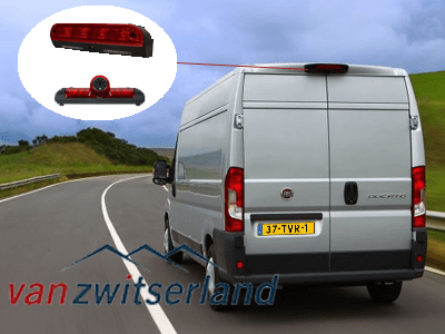 Achteruitrijcamera voor in derde remlicht Fiat Ducato bestelbus