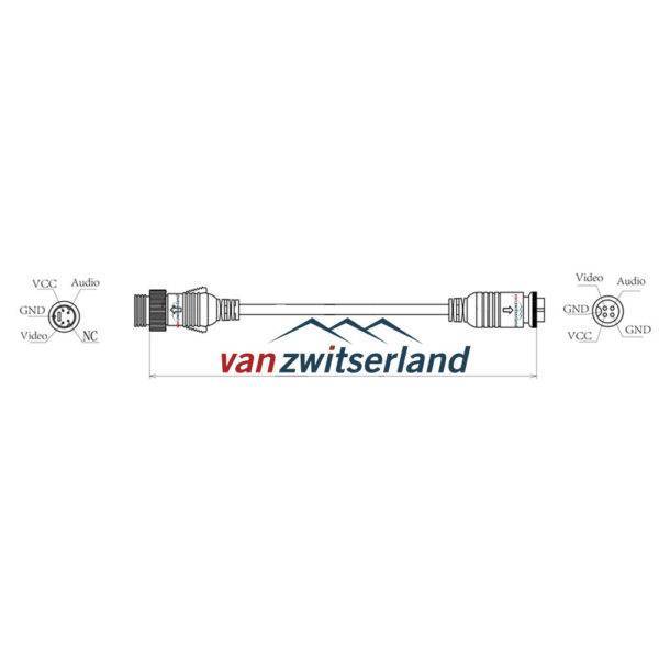 verloopkabel 4p mini din female