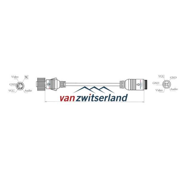 verloopkabel 4p mini din male